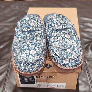 Sperry Seaport Fina florals mules
